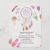 Einladung eines Dreamcatchers (Vorne/Hinten)