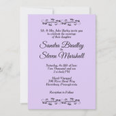 Einladung eines einfachen Lavendels (Vorderseite)