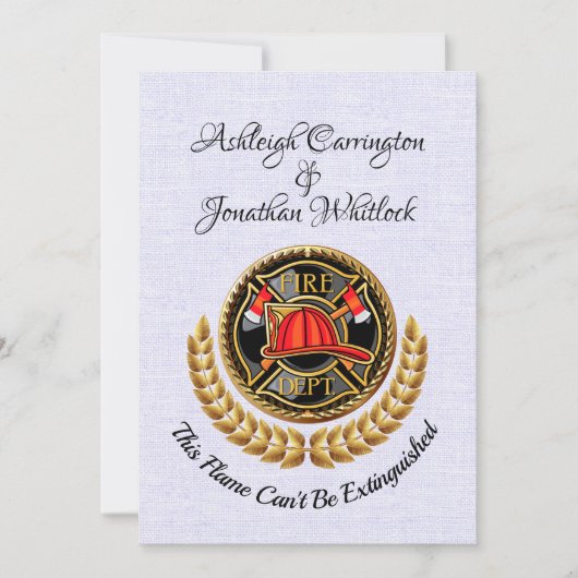 Einladung eines Feuerwehrmanns (Vorderseite)