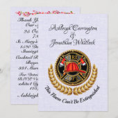 Einladung eines Feuerwehrmanns (Vorne/Hinten)