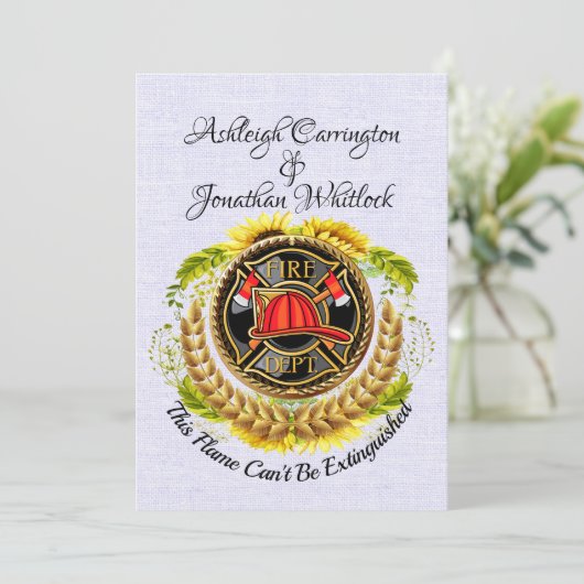 Einladung eines Feuerwehrmanns (Stehend Vorderseite)