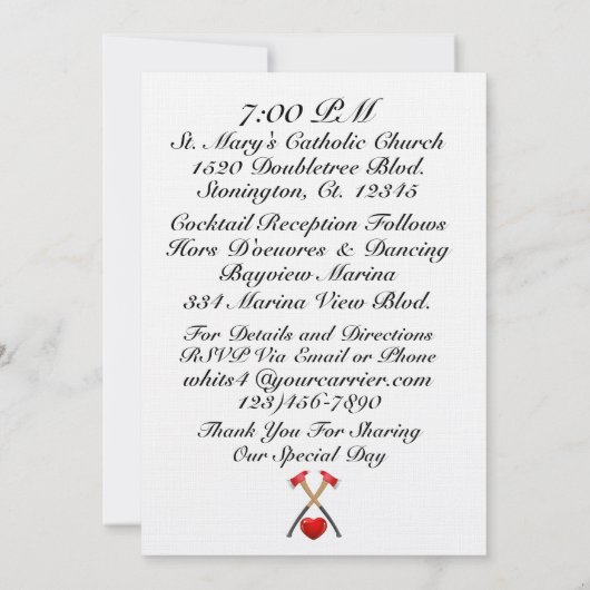 Einladung eines Feuerwehrmanns (Rückseite)