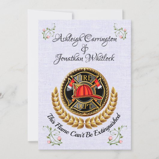 Einladung eines Feuerwehrmanns (Vorderseite)