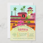 Einladung eines floralen Magischen Hauses (Vorderseite)