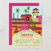 Einladung eines floralen Magischen Hauses (Vorne/Hinten)