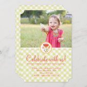 Einladung eines Geburtstags (Vorne/Hinten)