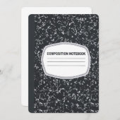 Einladung eines individuell gestaltbaren Notebooks (Vorne/Hinten)