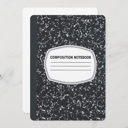 Einladung eines individuell gestaltbaren Notebooks (Vorne/Hinten)