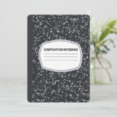 Einladung eines individuell gestaltbaren Notebooks (Stehend Vorderseite)