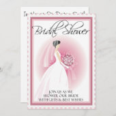 Einladung eines individuellen Brautduschers (Vorne/Hinten)