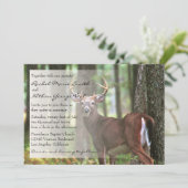 Einladung eines Jägers zur Hochzeit (Stehend Vorderseite)