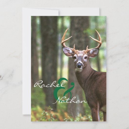 Einladung eines Jägers zur Hochzeit (Rückseite)