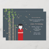 Einladung eines japanischen Mädchens (Vorne/Hinten)