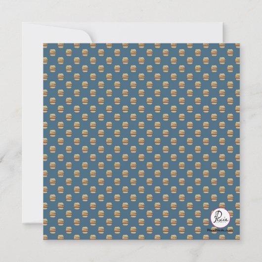 Einladung eines Juicy Burger (Rückseite)