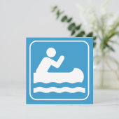 Einladung eines Kanuzeichens (Stehend Vorderseite)