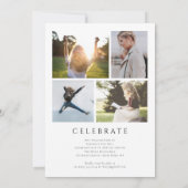 Einladung eines klassischen, eleganten Script-Absc (Rückseite)