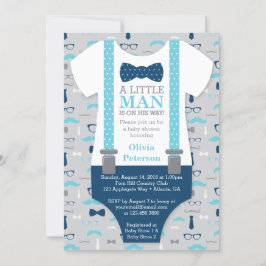 Einladung eines kleinen Babyduschers, Baby Blue, N