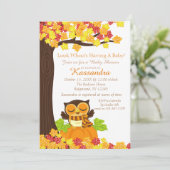 Einladung eines Kürbiskinderduschers (Stehend Vorderseite)