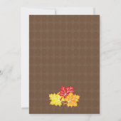 Einladung eines Kürbiskinderduschers (Rückseite)