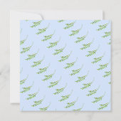 Einladung eines Mädchens Elephant Watercolor Babyd (Rückseite)