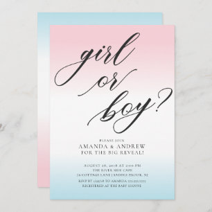 Einladung eines Mädchens oder eines Junggeschlecht