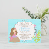 Einladung eines Mädchens zum Geburtstag (Stehend Vorderseite)