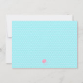 Einladung eines Mädchens zum Geburtstag (Rückseite)