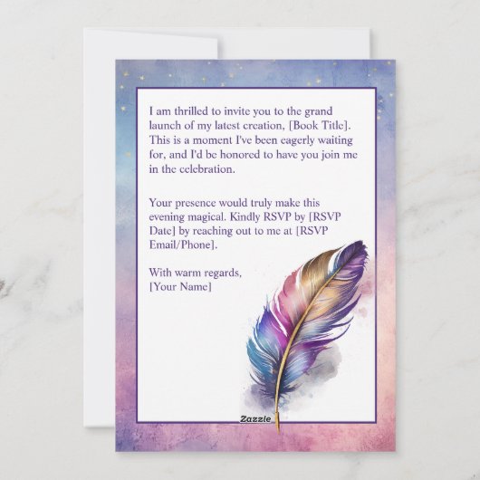 Einladung eines Magischen Autors (Rückseite)