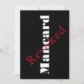 Einladung eines Mannkarten-Bachelor-Party (Vorderseite)