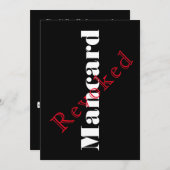 Einladung eines Mannkarten-Bachelor-Party (Vorne/Hinten)