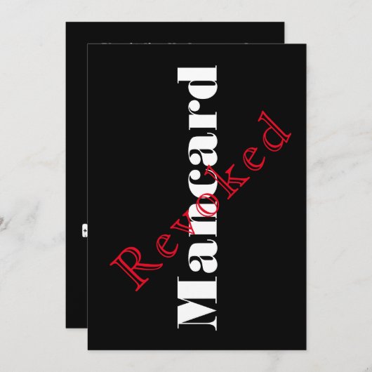 Einladung eines Mannkarten-Bachelor-Party (Vorne/Hinten)