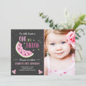 Einladung eines Melon Pink Girl Einladung zum Gebu (Stehend Vorderseite)