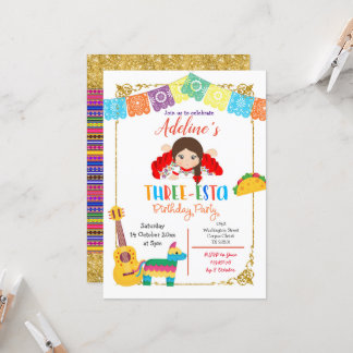 Einladung eines mexikanischen Mädchens zum Geburts