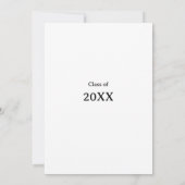 Einladung eines Minimalistischen Abschlusses für S (Rückseite)