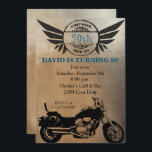 Einladung eines Motorrads zum Geburtstag<br><div class="desc">Birthday Einladung für jedes Alter,  30. 40. 50. 60. 70. 80. 90. Geburtstagseinladung für Männer,  Rustikale Einladung zum Geburtstag</div>