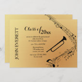 Einladung eines Musikinstrumentes (Vorne/Hinten)