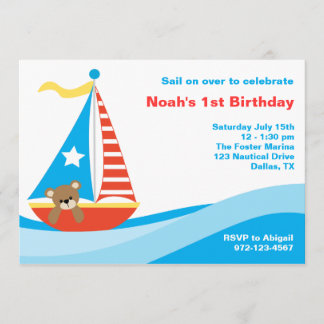 Einladung eines Nautical Segelbären