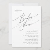 Einladung eines neutralen Babyduschers für Whimsic (Vorderseite)