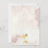 Einladung eines neutralen Mocktail-Babyduschers (Rückseite)