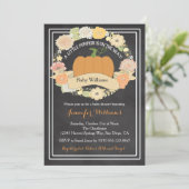 Einladung eines neutralen Pumpkin-Baby-Duschens (Stehend Vorderseite)