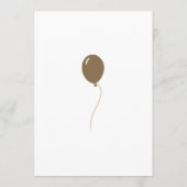 Einladung eines neutralen Regenbogenbabys (Rückseite)