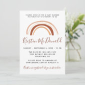 Einladung eines neutralen Regenbogenbabys (Stehend Vorderseite)