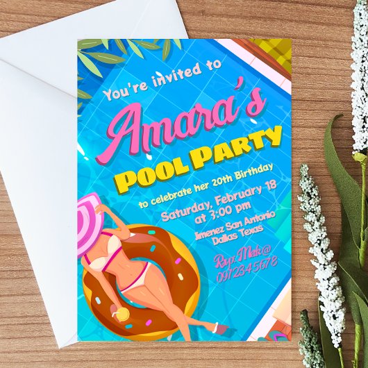 Einladung eines Party