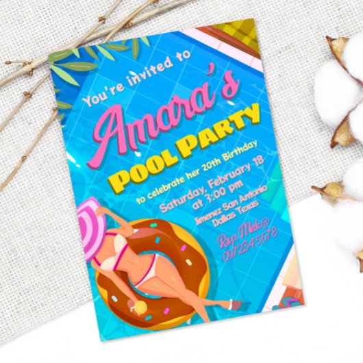 Einladung eines Party