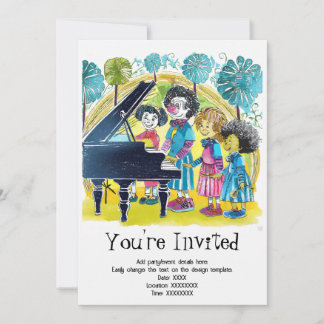 Einladung eines personalisierten Kindes zum Geburt