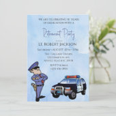 Einladung eines Polizeibeamten zum Eintritt in das (Stehend Vorderseite)