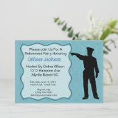 Einladung eines Polizeibeamten zum Eintritt in das (Stehend Vorderseite)