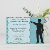 Einladung eines Polizeibeamten zum Eintritt in das (Stehend Vorderseite)