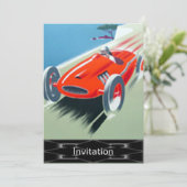 Einladung eines Rennwagens (Stehend Vorderseite)