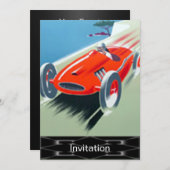 Einladung eines Rennwagens (Vorne/Hinten)